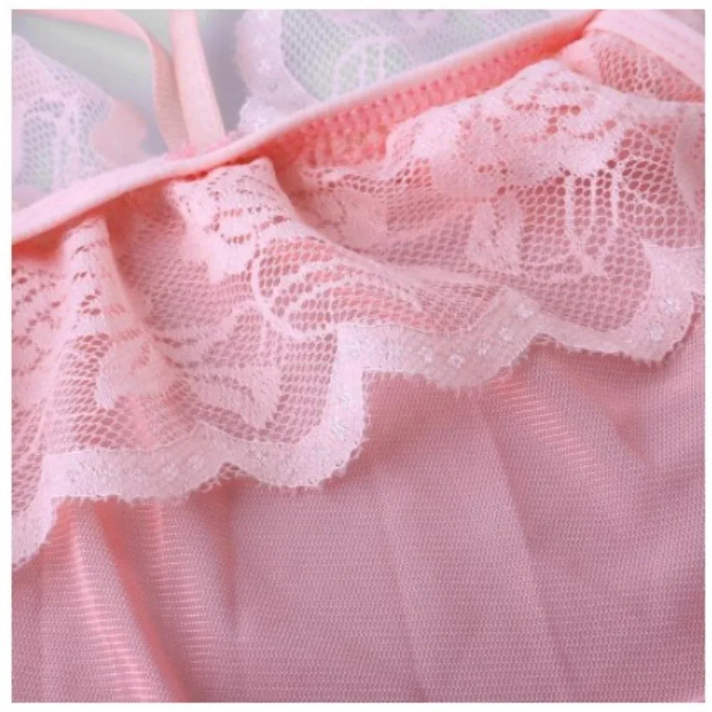 Pink Lace Teddy